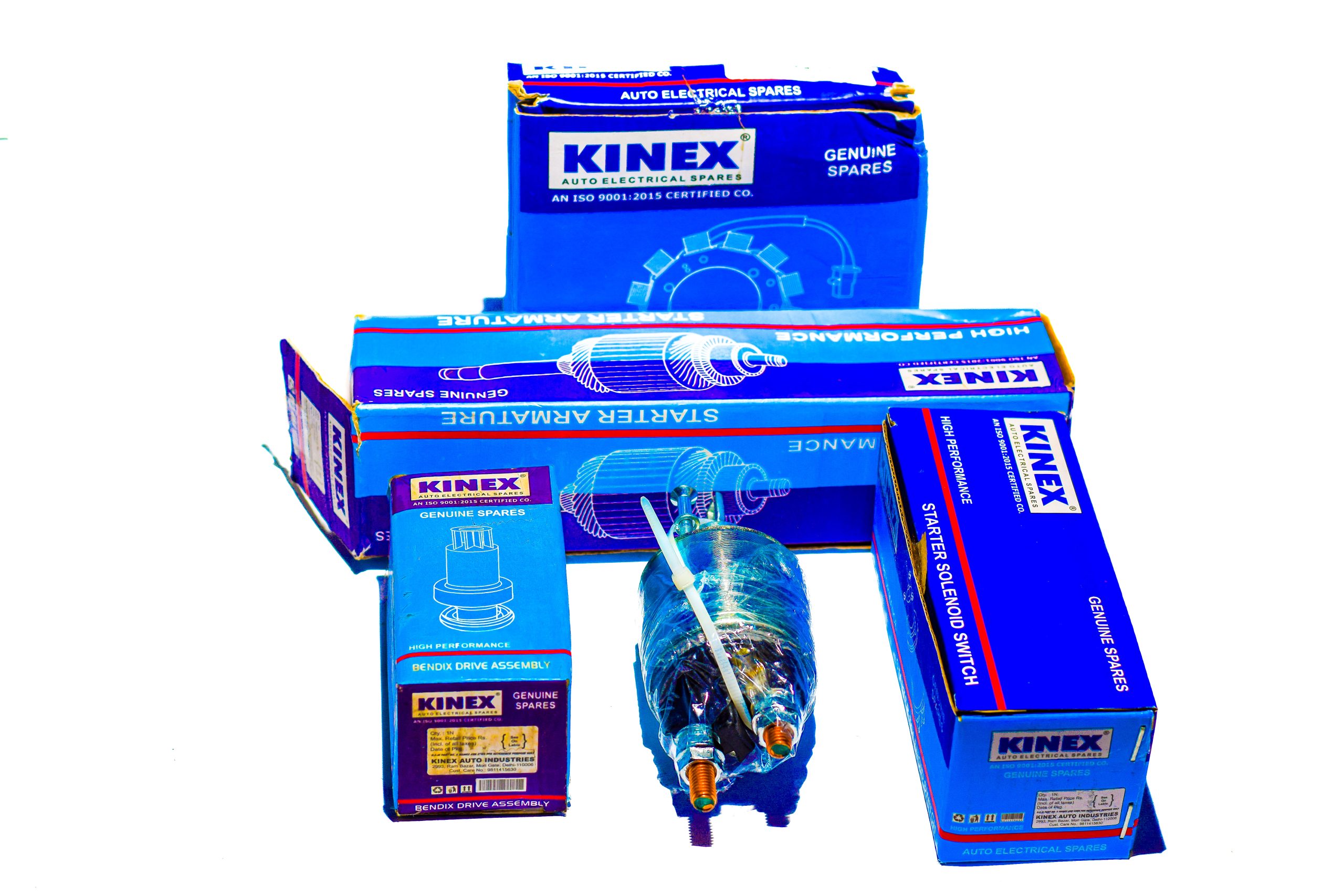 KINEX: ● STARTER COIL ● AMATURE BS2 ● AMATURE BS3 ● BENDIX BS3 ● SOLONOID SWITCH