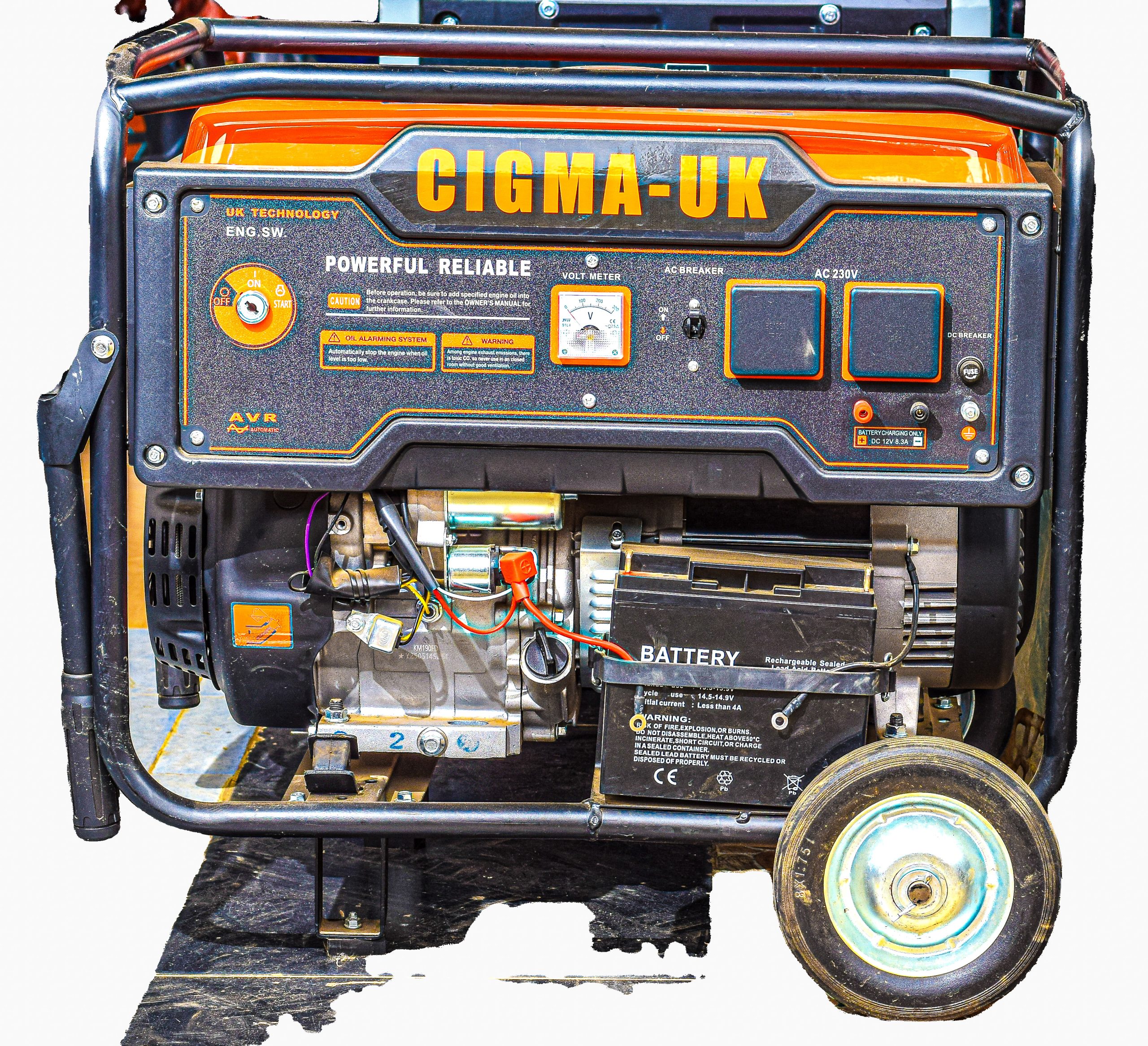 CIGMA UK GENERATOR- 6500AEZ 23OV/5.6KW/7KVA