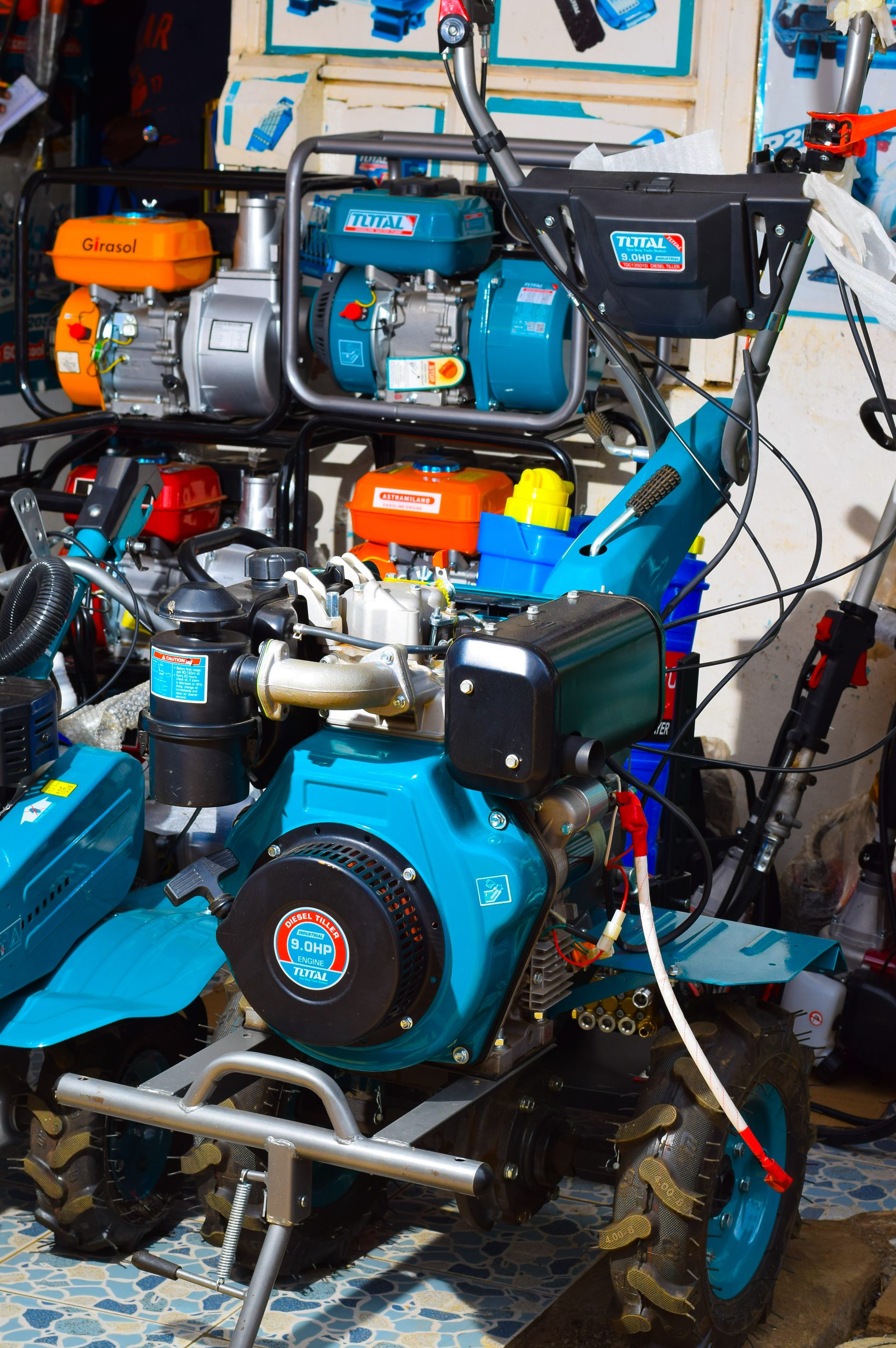 TOTAL/AGBON DIESEL TILLER-9,5HP